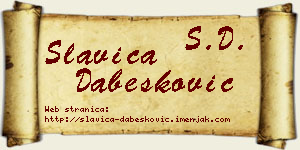 Slavica Dabesković vizit kartica